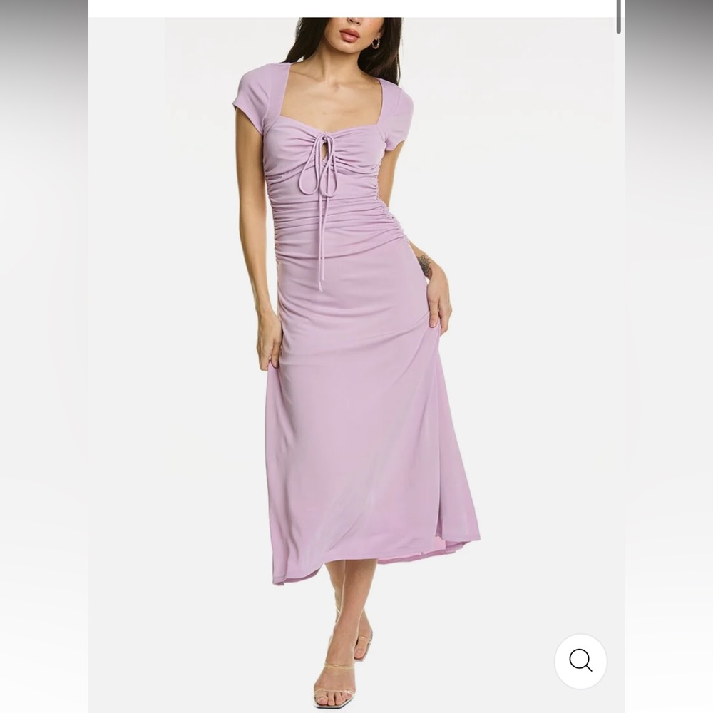 Cinq a Sept Janice midi dress nwt sz4 violet color vacation
